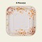 8 Count Fall Leaf Paper Dessert Plates 7 Inch Square Autumn Wedding Thanksgiving Party Supplies